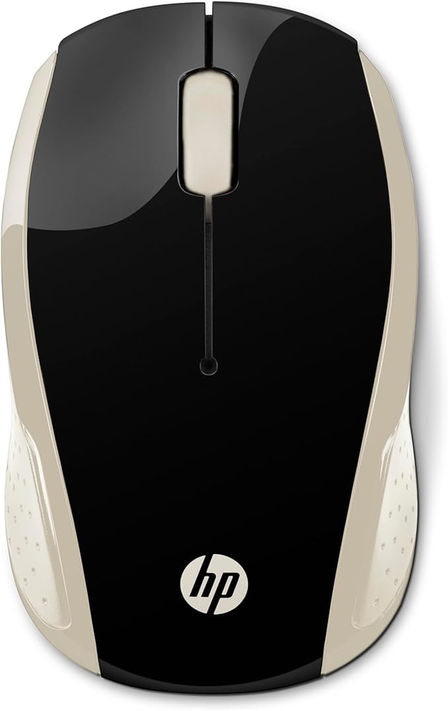 HP Wireless Mouse 200 – Silk Gold - 2.4GHz with 1000 DPI, Ambidextrous Design, and Long Battery Life
