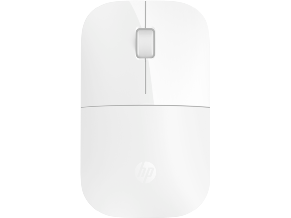 HP Z3700 Wireless Mouse – White -Slim 2.4GHz Optical Mouse with 1200 DPI, Silent Clicks, and Long Battery Life