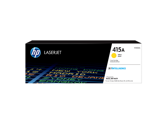 HP 415A Yellow Original LaserJet Toner Cartridge (W2032A) – For HP Color LaserJet Pro M454, MFP M479, and MFP M454 Series Printers
